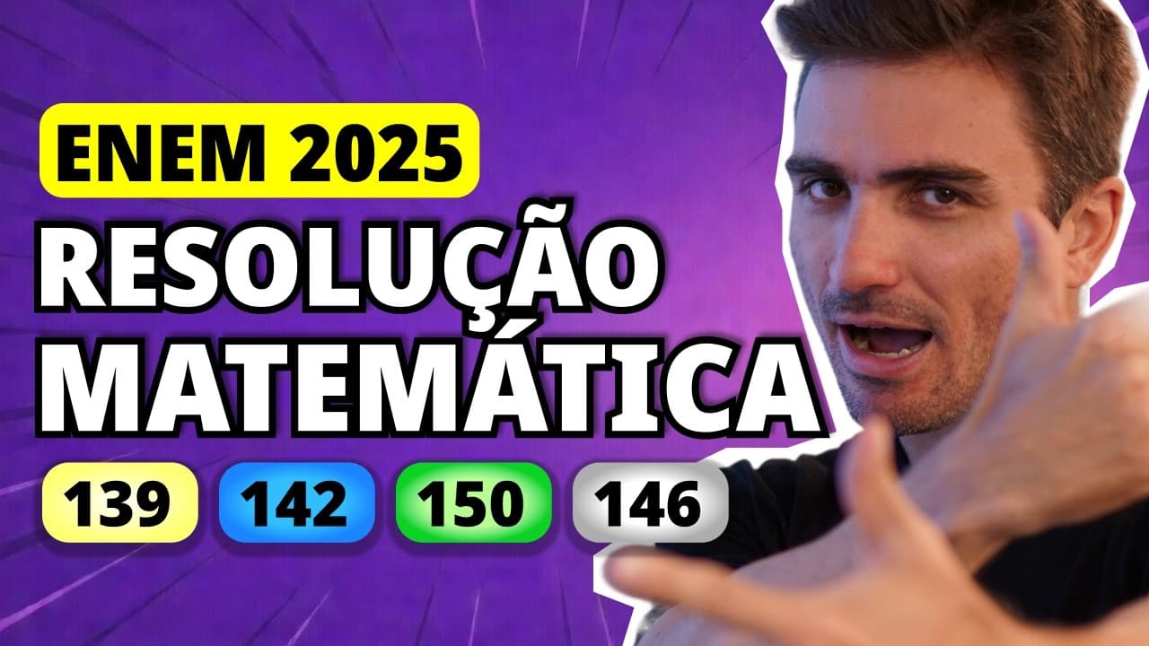 Thumbnail: ENEM 2025 Matemática – Questão 139 | Uma empresa de tecnologia vai padronizar a velocidade