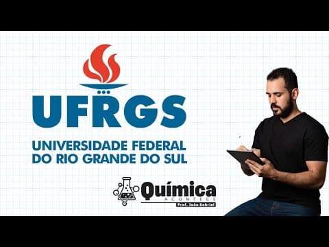 Thumbnail da aula: UFRGS 2020 Uma solução é preparada misturando-se 40,00 mL de NaOH de concentração 0,30 mol/L