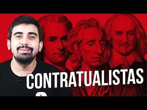 Thumbnail da aula: CONTRATUALISMO: JOHN LOCKE, THOMAS HOBBES E JEAN-JACQUES ROUSSEAU | Prof. Leandro Vieira