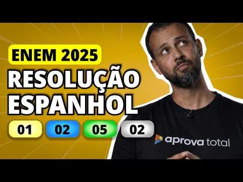 Thumbnail da aula: ENEM 2025 Espanhol – Questão 1 | Cuando yo era chiquito todo quedaba cerca, cerquita.