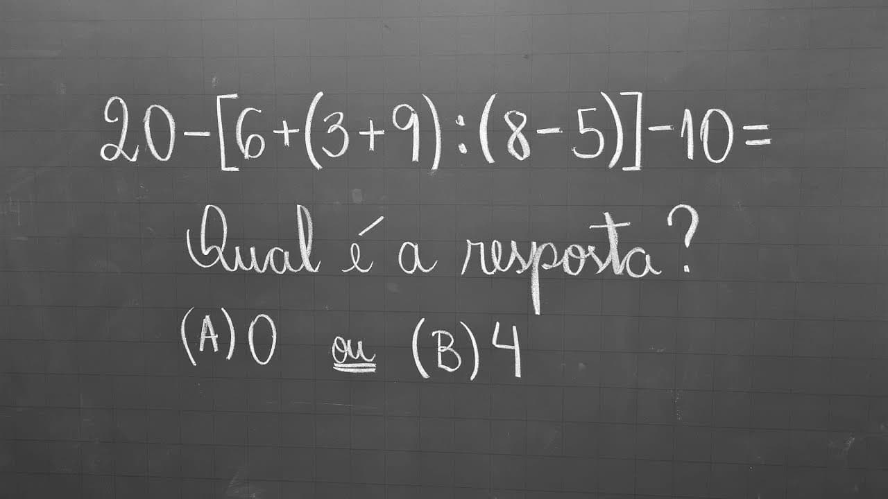 Thumbnail: 💥 EXPRESSÃO NUMÉRICA com PARÊNTESES e COLCHETES - Professora Angela Matemática
