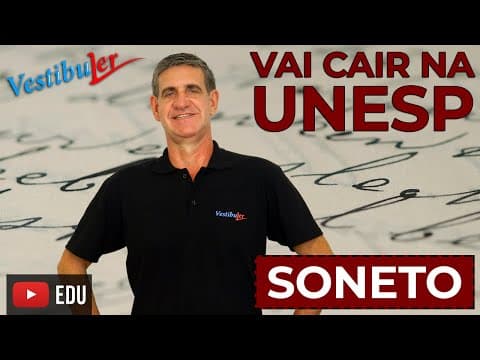 Thumbnail da aula: Vai cair na Unesp - Soneto