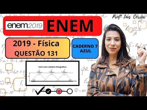 Thumbnail da aula: 🔴 FÍSICA / ENEM 2019 / QUESTÃO 131 / CADERNO AZUL / A agricultura de precisão reúne técnicas ...