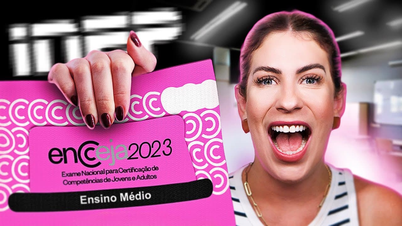 Thumbnail: Como o Encceja REALMENTE faz a sua redação