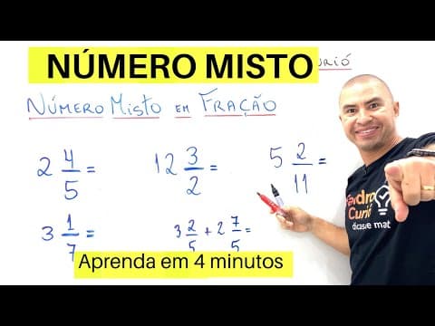 Thumbnail da aula: RÁPIDO e FÁCIL | COMO TRANSFORMAR NÚMERO MISTO EM FRAÇÃO