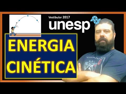 Thumbnail da aula: Unesp 2017 | 79 - Lançamento oblíquo + Energia cinética