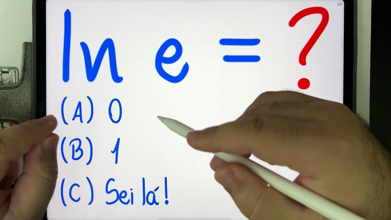 Thumbnail: 🤯 MATEMÁTICA BÁSICA DESBUGADA - ln e = ??? | Logaritmo natural do número de Euler é quanto?