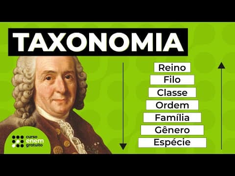Thumbnail da aula: TAXONOMIA | SISTEMA DE CLASSIFICAÇÃO DOS SERES VIVOS | Resumo de Biologia para o Enem