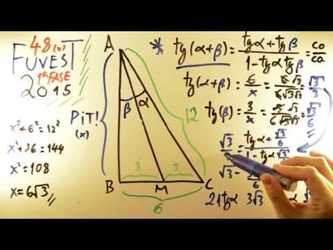 Thumbnail da aula: FUVEST 2015 - Matemática 48 - Pitágoras e Tangente da Soma - 1ª fase Prova V - Aulas A+ Resolve