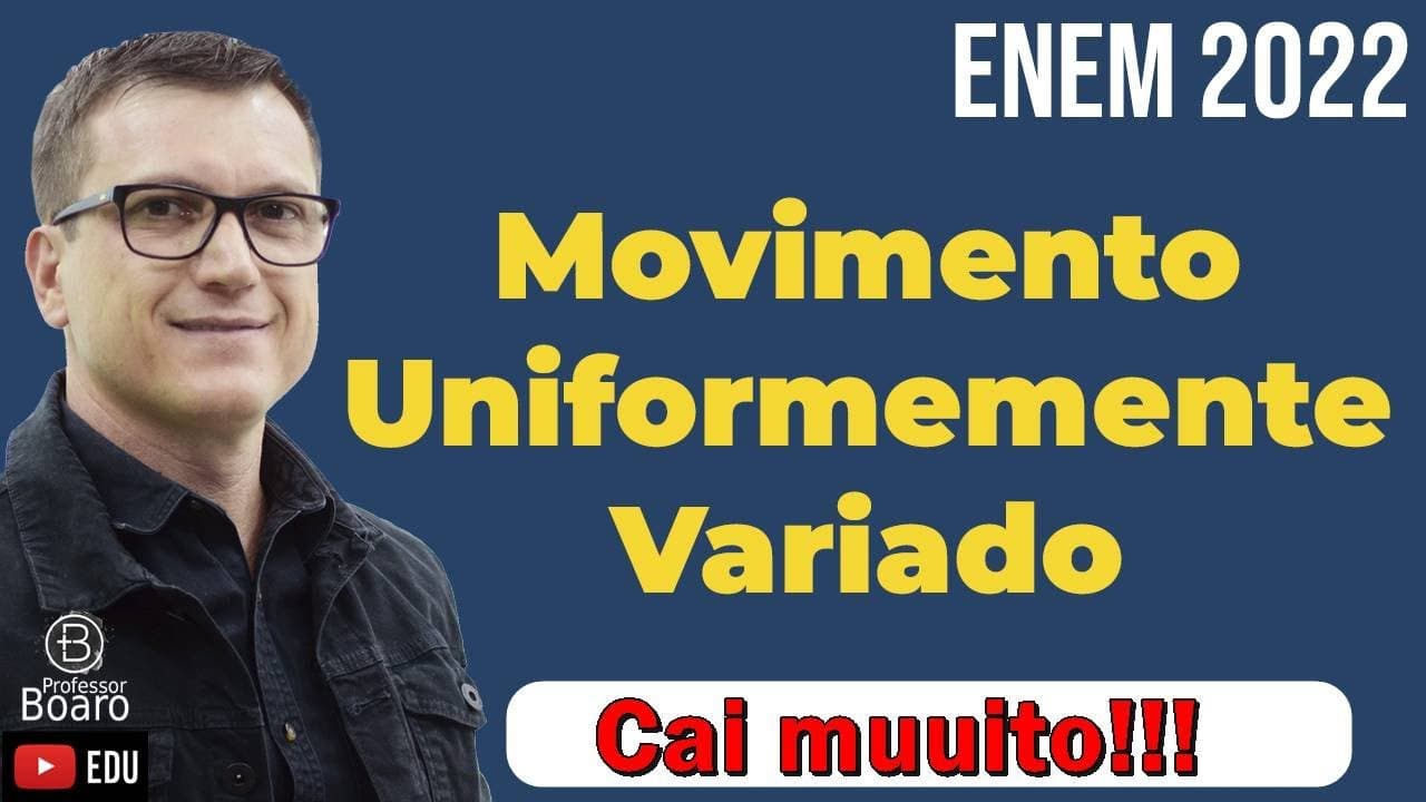 Thumbnail: REVISÃO de MUV | Movimento Uniformemente Variado - Cai muuito em sua prova!!!