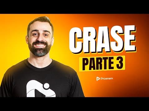 Thumbnail da aula: Você sabia que a crase pode ser opcional? Descubra os casos | Proenem