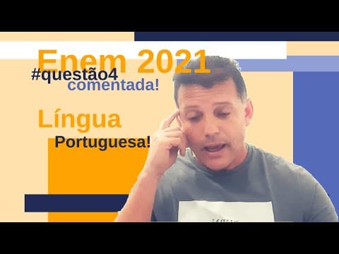 Thumbnail da aula: Enem: questão comentada de portuguesa. Compreensão de texto.