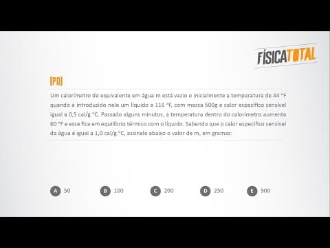 Thumbnail da aula: Calorimetria | Dica Sensacional | Questão 03