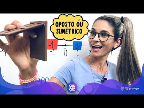 Thumbnail da aula: NÚMEROS OPOSTOS OU SIMÉTRICOS NA RETA NUMÉRICA 7ºANO \Prof. Gis/