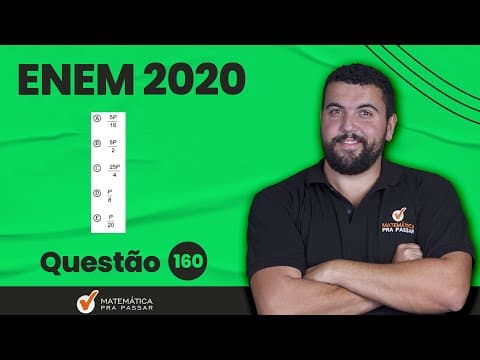 Thumbnail da aula: 🔴. Questão 160 | Digital | Matemática ENEM 2020 : Com base na Lei Universal da Gravitação.