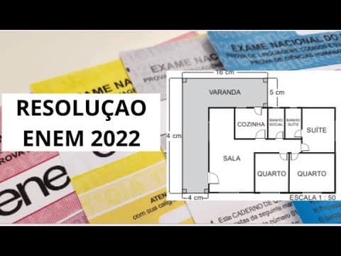 Thumbnail da aula: ENEM 2022 | Uma empresa de engenharia projetou uma casa coma forma de um retângulo para um de seus