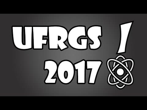 Thumbnail da aula: UFRGS 2017 08 e 09 Uma partícula de 2 kg está inicialmente em repouso me x = 0 m