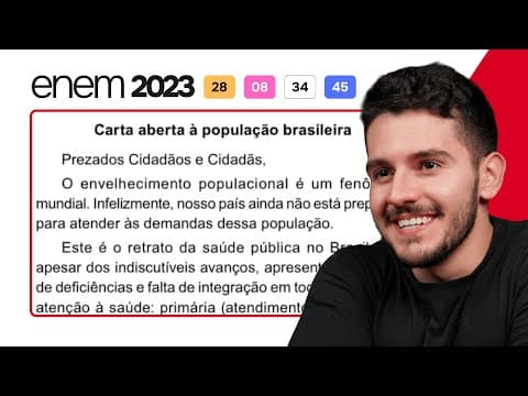 Thumbnail da aula: ENEM 2023 - Carta aberta à população brasileira