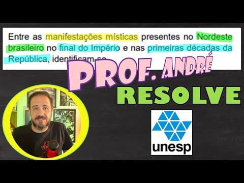 Thumbnail da aula: UNESP - Misticismo, religiosidade e movimentos brasileiros...