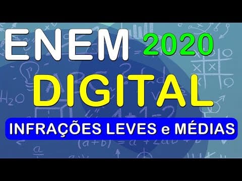 Thumbnail da aula: ENEM DIGITAL 2020 - QUESTÃO 163 - infrações, leve e médias - MATEMÁTICA (AZUL)
