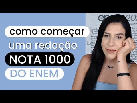 Thumbnail da aula: Como começar uma redação 1000 do Enem