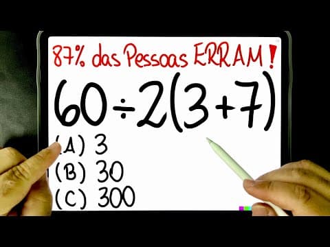 Thumbnail da aula: 🔥 Você AINDA ERRA essa EXPRESSÃO NUMÉRICA BUGANTE de Matemática? 😱 Venha DESBUGAR COM PROCOPIO!