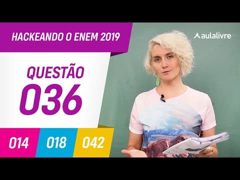 Thumbnail da aula: Enem 2019 | Português: Software livre | Questão 36 (branco)