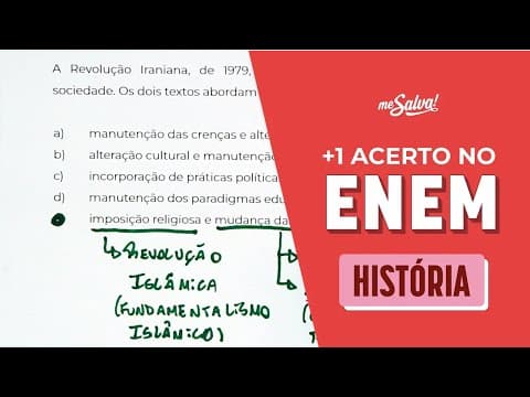Thumbnail da aula: Decifre esta questão de HISTÓRIA como no ENEM | Revisão ENEM 2024 #JuntosAtéaProva