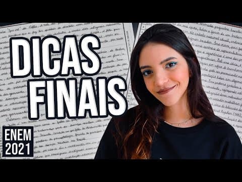 Thumbnail da aula: MOTIVAÇÃO E DICAS FINAIS PARA O ENEM 2021 (Débora Aladim) ❤️