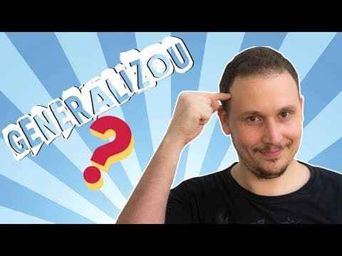 Thumbnail da aula: CUIDADO COM A GENERALIZAÇÃO EM QUESTÕES DE ENEM E VESTIBULARES!