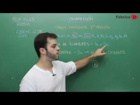 Thumbnail da aula: QUÍMICA-ENEM 2015 - RESOLUÇÃO DA QUESTÃO 58 DA PROVA AZUL-FÁBRICA D