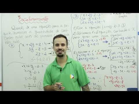 Thumbnail da aula: Matemática - Resolução por Escalonamento