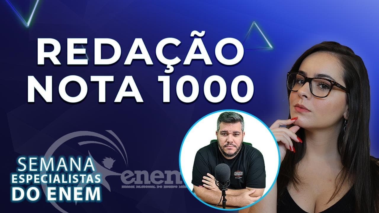 Thumbnail: 🔴 Revelado o segredo para obter 1000 na redação do ENEM 👉 Especialistas ENEM #2
