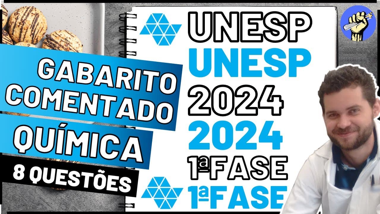 Thumbnail: đResolução UNESP 2024 â Primeira Fase â QUĂMICA