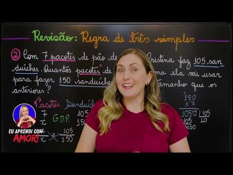 Thumbnail da aula: REGRA DE TRÊS SIMPLES! APRENDA COMO FAZER AGORA! REGRA DE 3 DIRETAMENTE E INVERSAMENTE PROPORCIONAL!