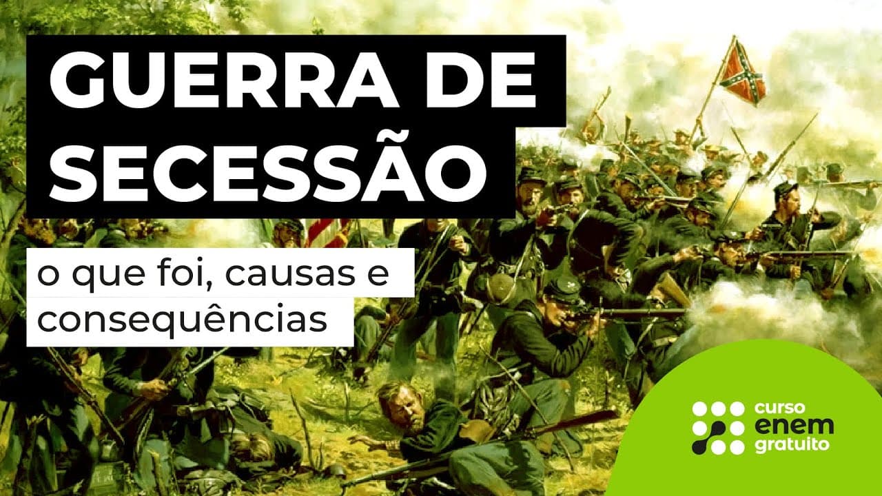 Thumbnail: GUERRA DE SECESSÃO: resumo para o Enem | História para o Enem | Mariane Martins