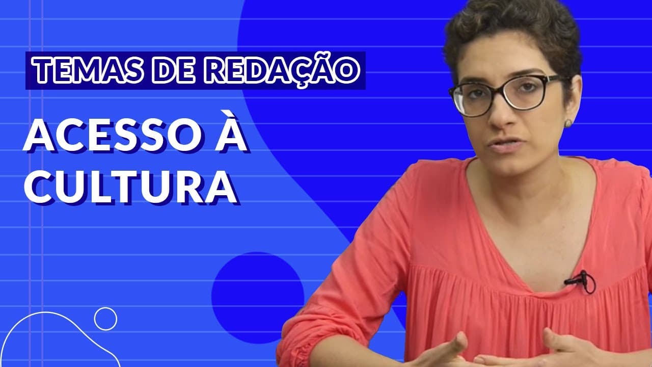 Thumbnail: Temas para redação do ENEM - A falta de acesso à cultura na sociedade brasileira