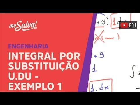 Thumbnail da aula: Me Salva! INT10 - Exemplo 1: Integral por substituição u.du