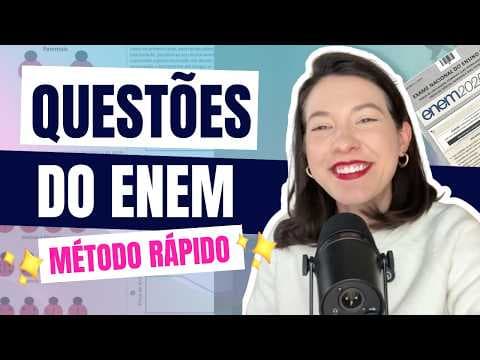 Thumbnail da aula: Resolvendo questões do ENEM (MENOS DE 1 MINUTO)