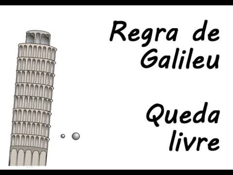 Thumbnail da aula: Queda livre - UNESP 2013 - Regra de Galileu