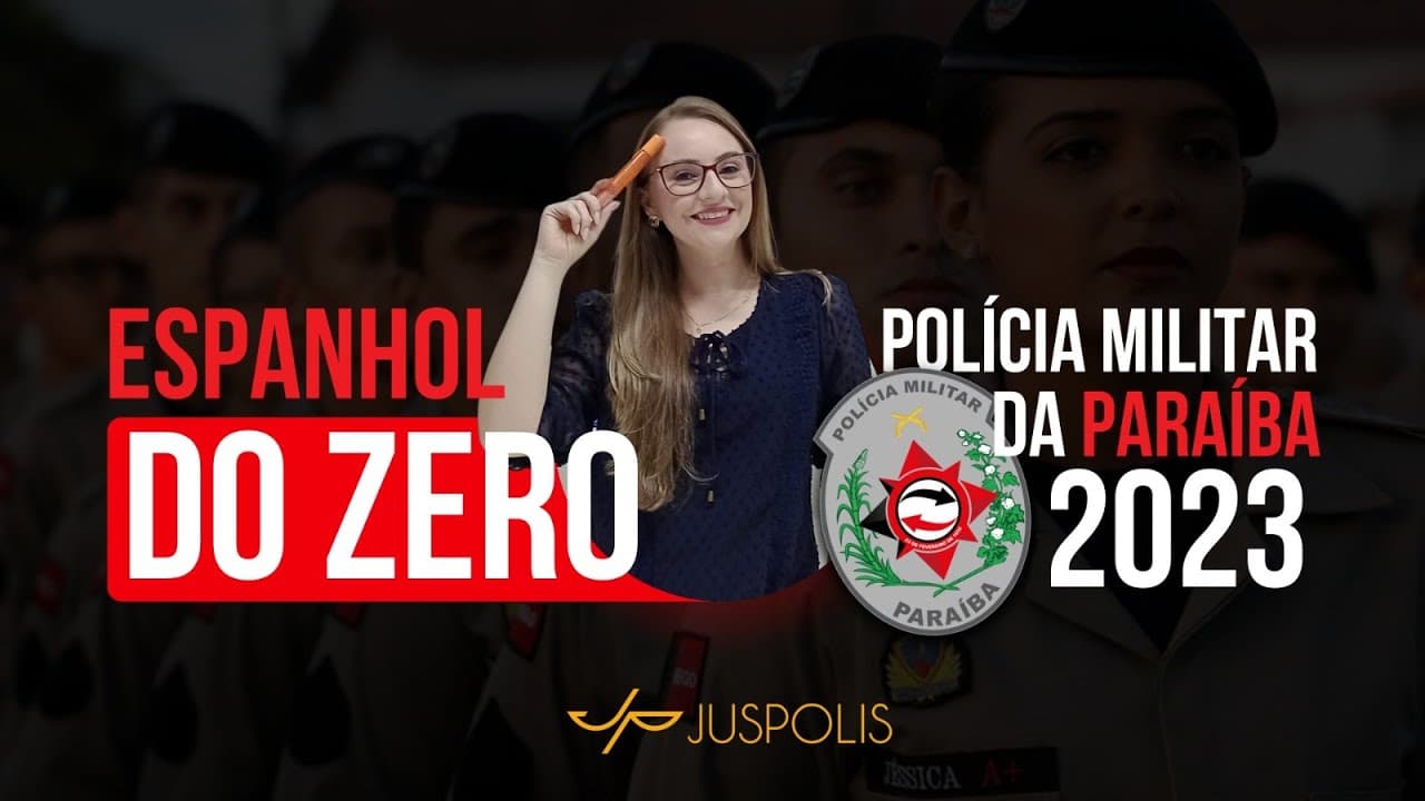 Thumbnail: Espanhol do Zero para o concurso PMPB/2023 - Resolução de Questões - Aula 1
