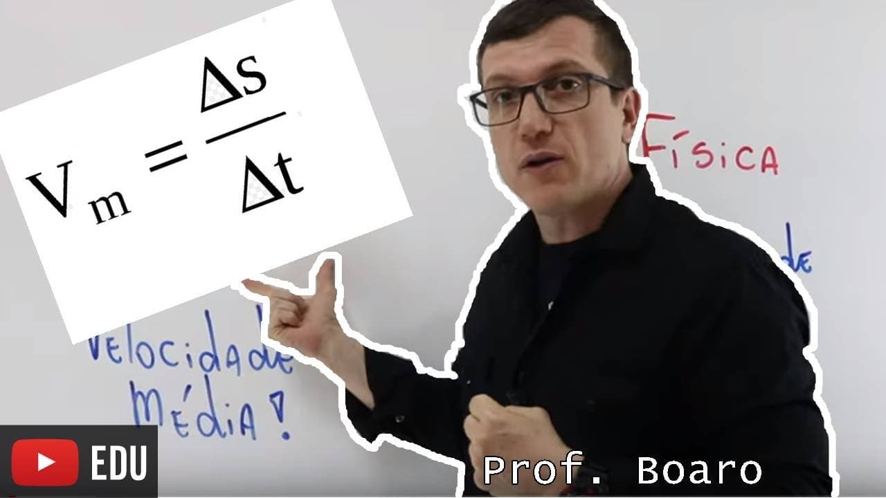 Thumbnail: VELOCIDADE MÉDIA CINEMÁTICA AULA 2 RESOLUÇÃO DE EXERCÍCIOS PARTE 1