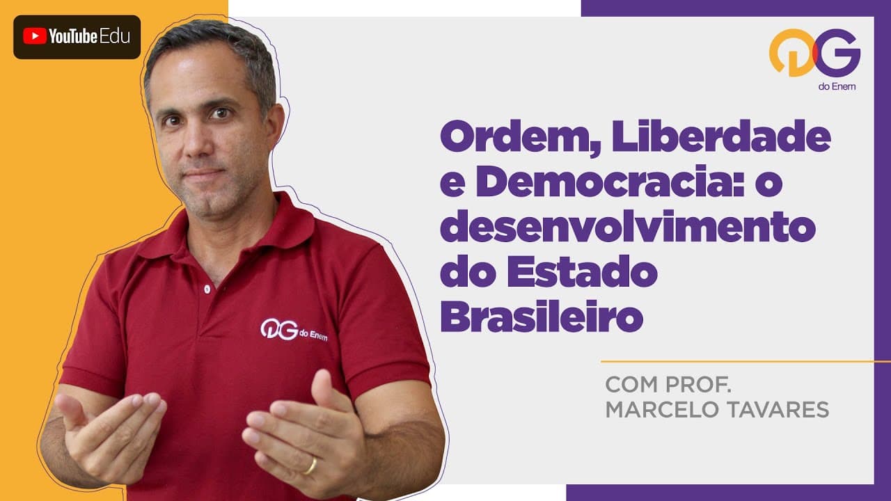 Thumbnail: Ordem, Liberdade e Democracia - História com o Prof. Marcelo Tavares