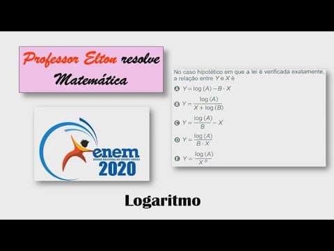 Thumbnail da aula: ENEM 2020 - Logaritmo - A lei de Zipf, batizada com o nome do linguista americano George Zipf