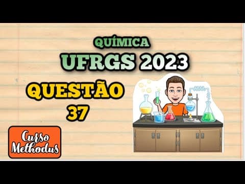 Thumbnail da aula: Questão 37 de 2023 prova de Química UFRGS - O paracetamol é um fármaco com propriedades analgésicas